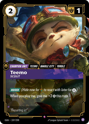197/298-OGN Teemo, Scout Rare