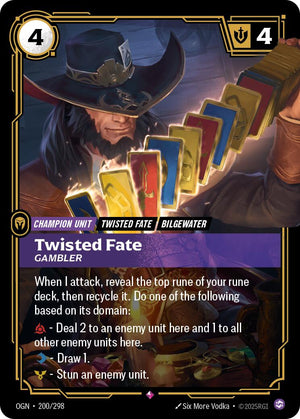 200/298-OGN Twisted Fate, Gambler Rare