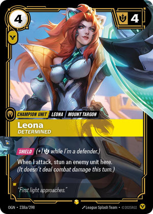 238a/298-OGN Leona, Determined (Alternate Art) Showcase