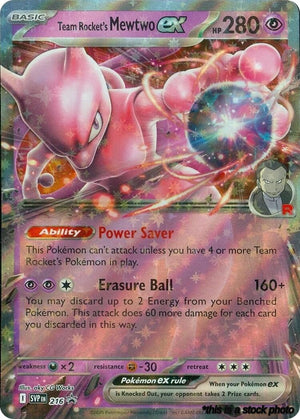 216 Team Rocket's Mewtwo ex Promo Holofoil