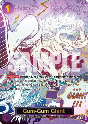Gum-Gum Giant (Alternate Art) [OP09-078] Premium Booster -The Best- Vol. 2