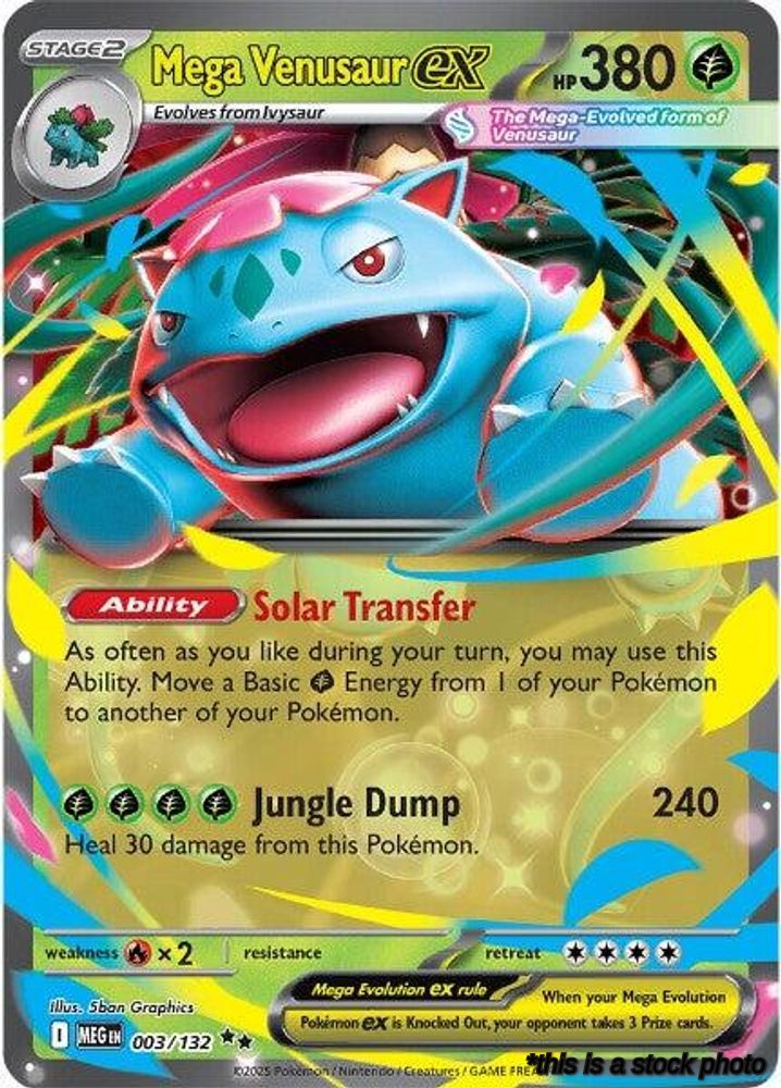 003/132 Mega Venusaur ex Double Rare Holofoil