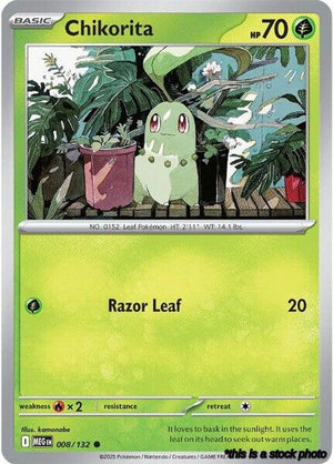 Normal Chikorita [008/132 Near Mint ]