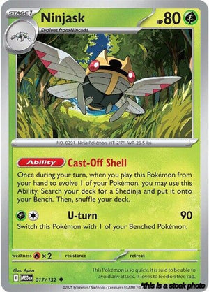 Normal Ninjask - 017/132 [017/132 Near Mint ]