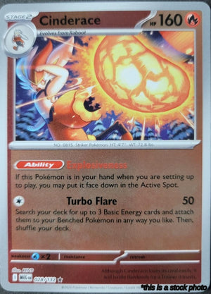 028/132 Cinderace Rare Reverse Holofoil
