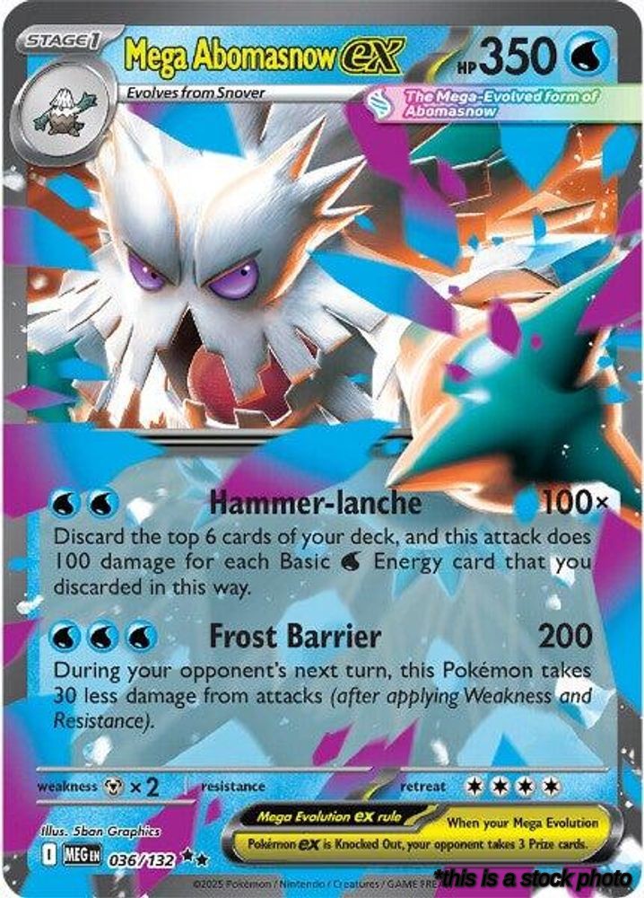 Holofoil Mega Abomasnow ex - 036/132 [036/132 Lightly Played ]