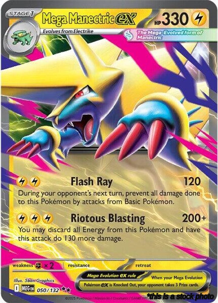 Holofoil Mega Manectric ex - 050/132 [050/132 Lightly Played ]