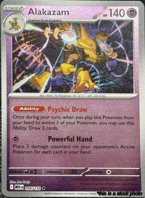 Reverse Holofoil Alakazam [056/132 Near Mint ]