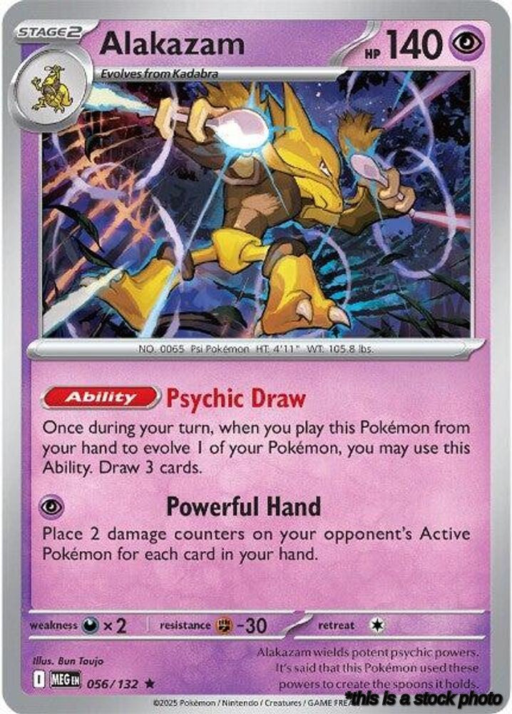 Rare Alakazam [056/132 Near Mint ]