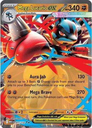 Double Rare Mega Lucario ex - 077/132 [077/132 Near Mint ]