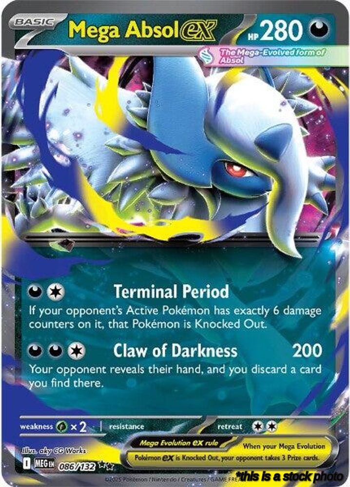 Holofoil Mega Absol ex - 086/132 [086/132 Lightly Played ]