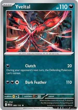 088/132 Yveltal Rare Holofoil Near Mint