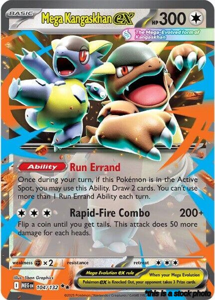 Holofoil Mega Kangaskhan ex - 104/132 [104/132 Lightly Played ]