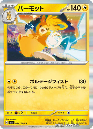 JP Holofoil Near Mint Pawmot [034/080]