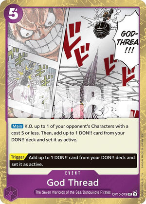 God Thread (Pirate Foil) [OP10-079] Premium Booster -The Best- Vol. 2