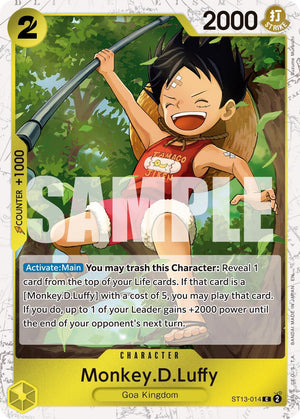 Monkey.D.Luffy - ST13-014 (Pirate Foil) [ST13-014] Premium Booster -The Best- Vol. 2