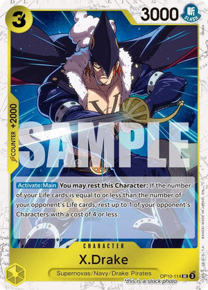 OP10-114 X.Drake (Pirate Foil) Uncommon