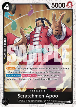 OP08-087 Scratchmen Apoo (Pirate Foil) Uncommon