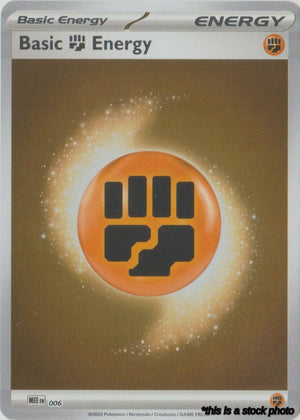 6 Basic Fighting Energy Common Reverse Holofoil