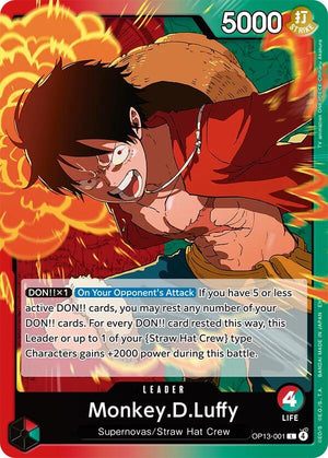 Monkey.D.Luffy (001) [OP13-001] Carrying On His Will