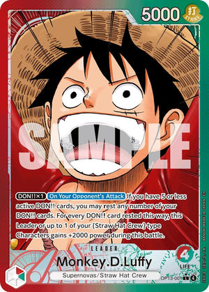 Monkey.D.Luffy (001) (Alternate Art) [OP13-001] Carrying On His Will