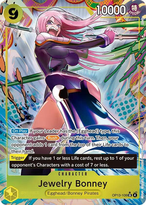Jewelry Bonney (108) (Alternate Art) [OP13-108] Carrying On His Will