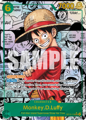 Monkey.D.Luffy (118) (Super Alternate Art) [OP13-118] Carrying On His Will