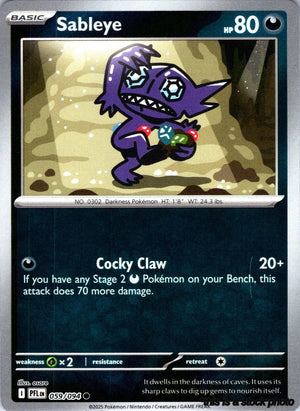 059/094 Sableye Common Reverse Holofoil