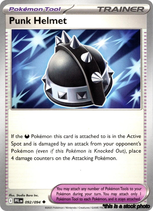 Reverse Holofoil Punk Helmet [092/094 Near Mint ]