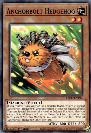 1st Edition Anchorbolt Hedgehog [L5DD-ENY02 Near Mint] Common / Short Print