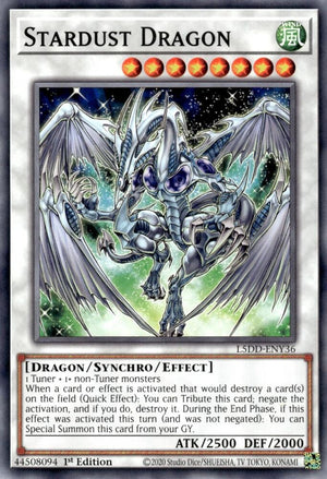 1st Edition Stardust Dragon (L5DD-ENY36) [L5DD-ENY36 Near Mint] Common / Short Print