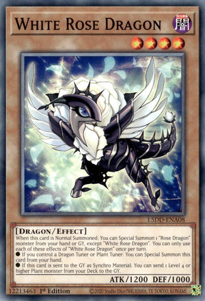 1st Edition White Rose Dragon [L5DD-ENA08 Near Mint] Common / Short Print
