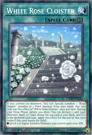 1st Edition White Rose Cloister [L5DD-ENA22 Near Mint] Common / Short Print