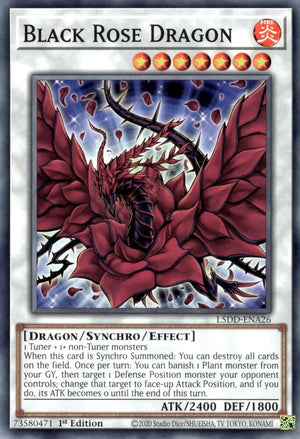 1st Edition Black Rose Dragon [L5DD-ENA26 Near Mint] Common / Short Print