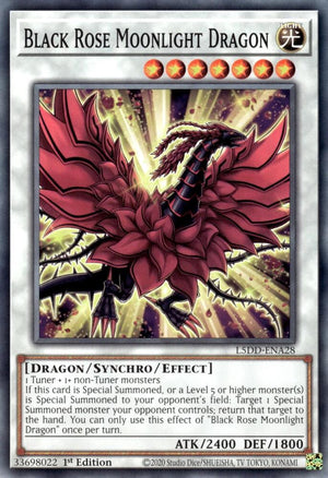1st Edition Black Rose Moonlight Dragon [L5DD-ENA28 Near Mint] Common / Short Print