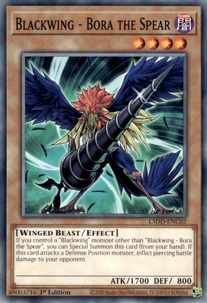 1st Edition Blackwing - Bora the Spear [L5DD-ENC02 Near Mint] Common / Short Print