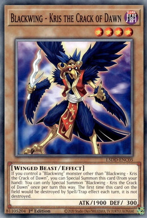 1st Edition Blackwing - Kris the Crack of Dawn [L5DD-ENC05 Near Mint] Common / Short Print