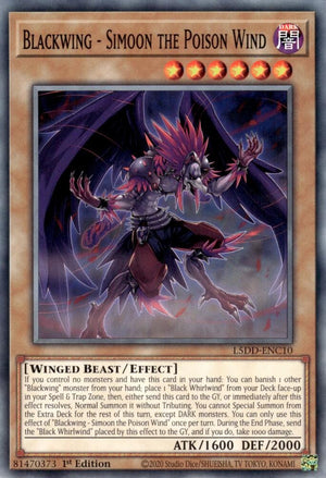 1st Edition Blackwing - Simoon the Poison Wind [L5DD-ENC10 Near Mint] Common / Short Print