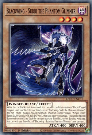 1st Edition Blackwing - Sudri the Phantom Glimmer [L5DD-ENC15 Near Mint] Common / Short Print