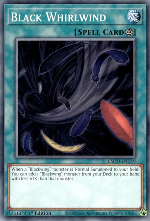 1st Edition Black Whirlwind [L5DD-ENC19 Near Mint] Common / Short Print