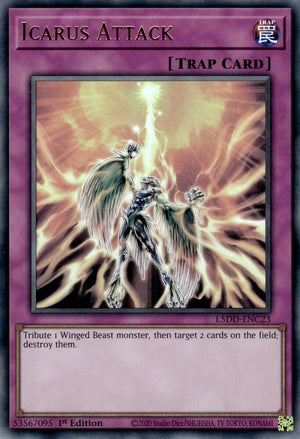 1st Edition Icarus Attack [L5DD-ENC23 Near Mint] Ultra Rare