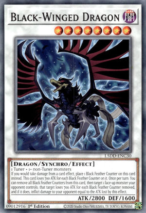 1st Edition Black-Winged Dragon (L5DD-ENC30) [L5DD-ENC30 Near Mint] Common / Short Print