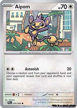 Normal Aipom [078/094 Near Mint ]