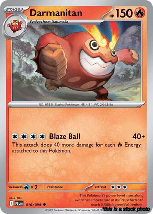 Uncommon Darmanitan [016/094 Near Mint ]