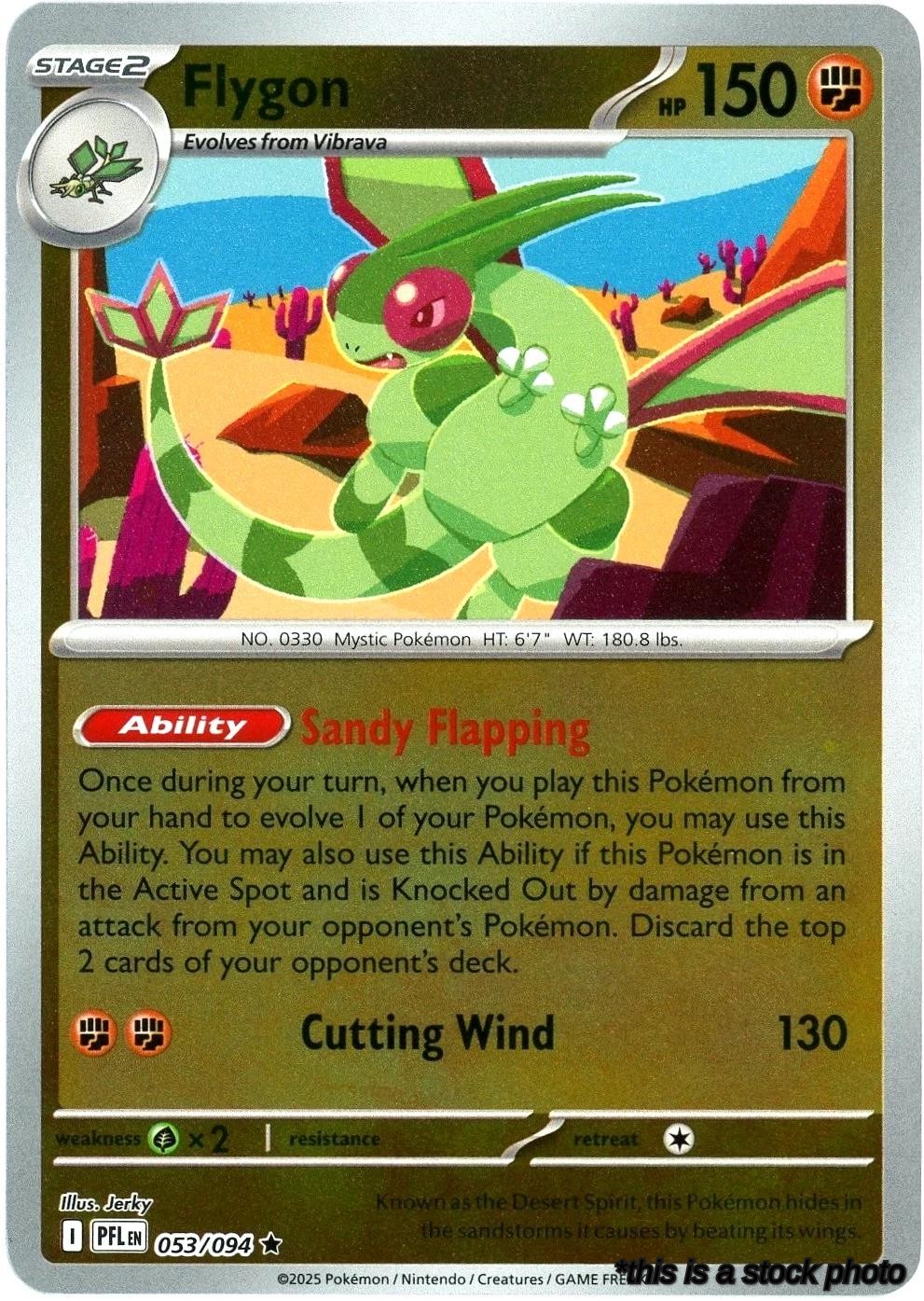 Reverse Holofoil Flygon - 053/094 [053/094 Near Mint ]