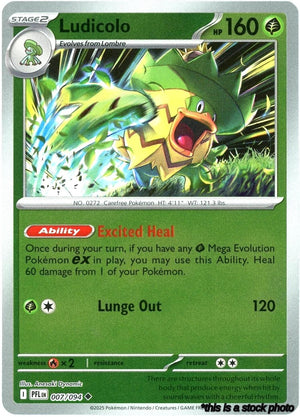 Reverse Holofoil Ludicolo - 007/094 [007/094 Near Mint ]