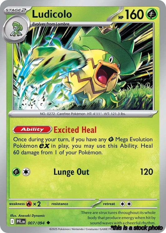 Uncommon Ludicolo - 007/094 [007/094 Near Mint ]