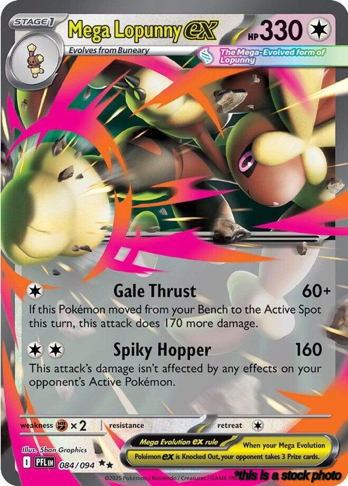 Holofoil Mega Lopunny ex - 084/094 [084/094 Lightly Played ]