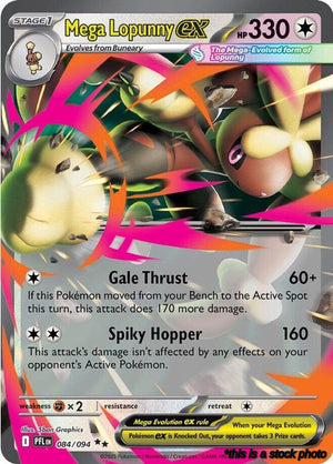 Holofoil Mega Lopunny ex - 084/094 [084/094 Lightly Played ]