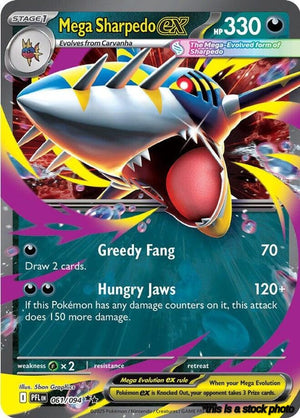 061/094 Mega Sharpedo ex Double Rare Holofoil